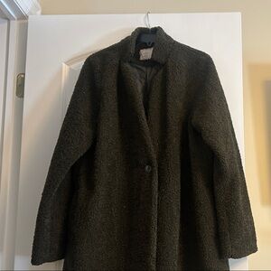 a new day Forest Green Textured Pea Coat